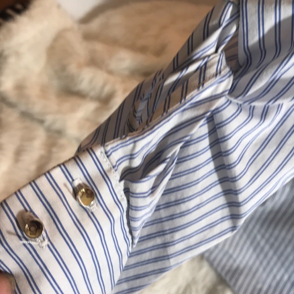 “ZARA BASIC” Classic Pinstripe Ladies Blouse . - Picture 6 of 12